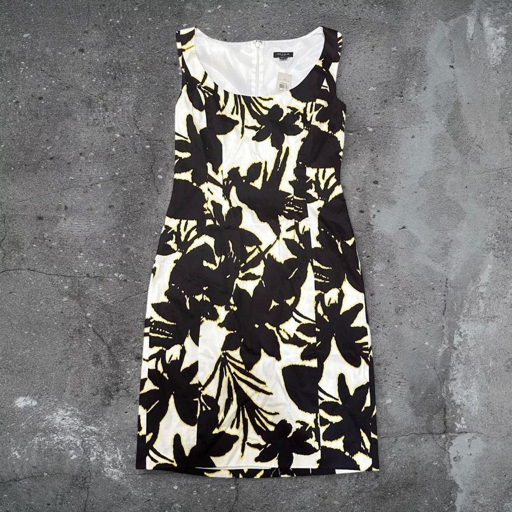 Ann Taylor palm print dress coastal grandma country club old money preppy
